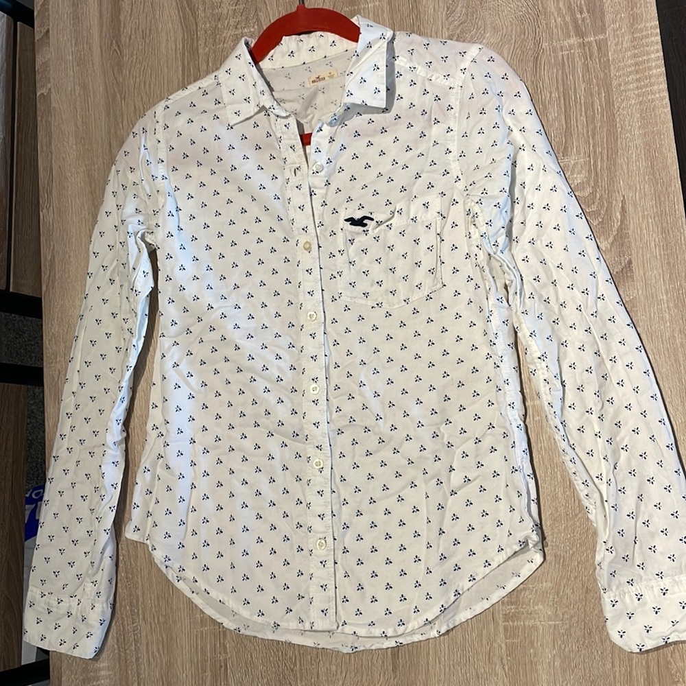 Hollister XS Button Up Collared Shirt
